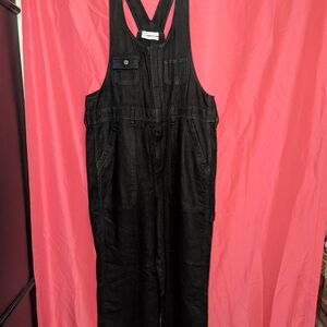 Urban Outfitters Black Soft Overalls Women's Size Med